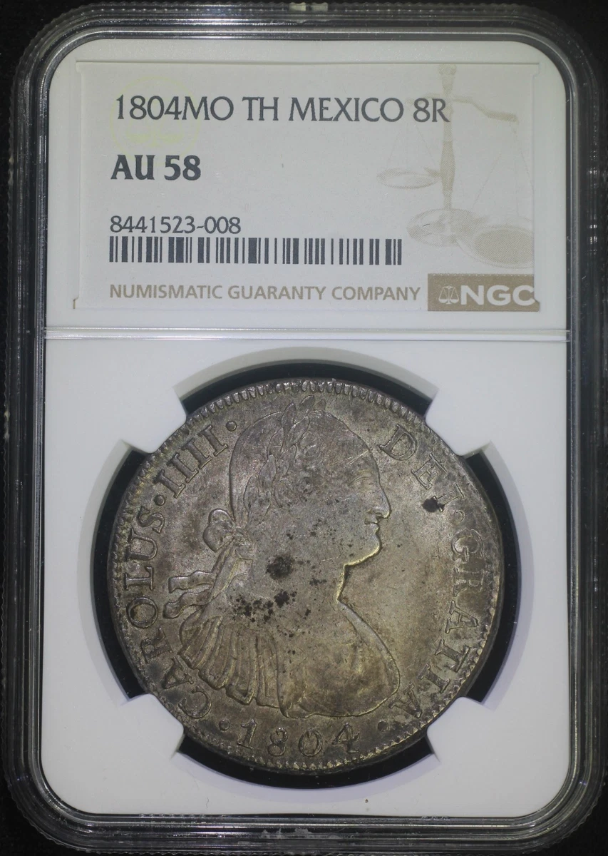 ペルー 8レアル 銀貨 1804年 古銭 アンティーク 硬貨 レトロ ペルー 8