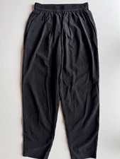 KIT AND ACE Black City Nylon Silk Blend Tapered Casual Ankle Pants, Size 8