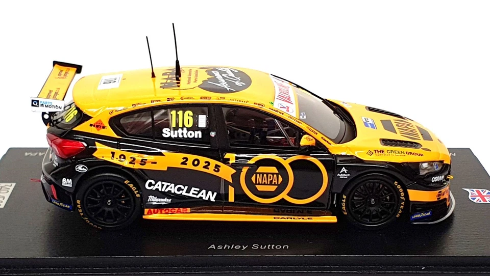 Spark escala 1/43 UK027 - NAPA Ford Focus BTCC 2025 #116 ganador carrera 2 Thruxton Foto 3 de 4