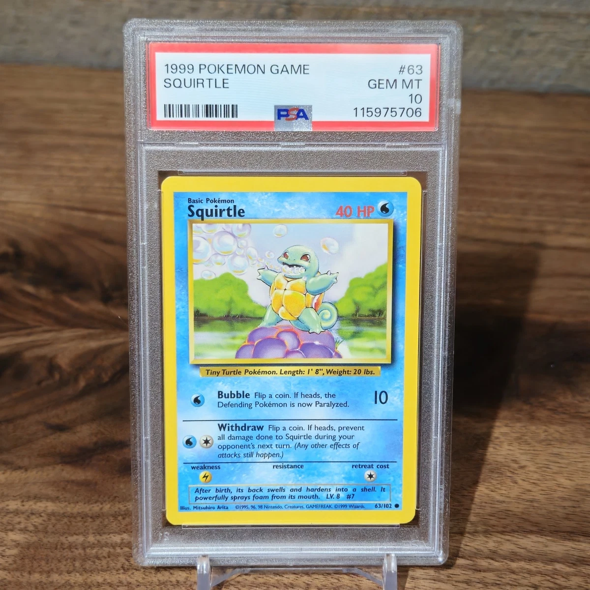 Pokémon TCG Professional Sports Authenticator (PSA) Base Set Grade