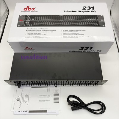NEW dbx 231 Dual Channel 31-Band Graphic Equalizer Rackmount Pro Audio EQ