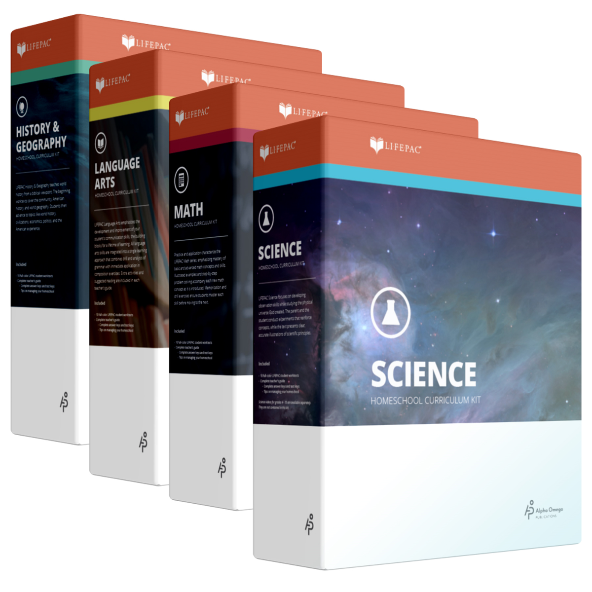 LIFEPAC® 11th Grade 4-Subject Set AOP Homeschool Curriculum