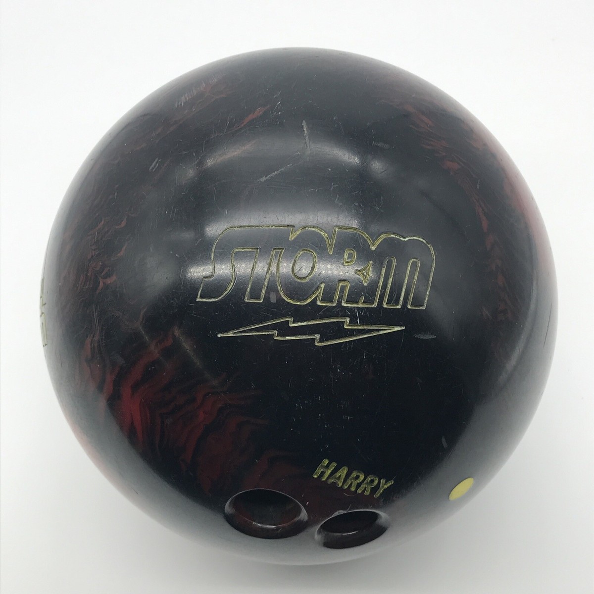 Tropical Storm 15lbs Bowling Ball Drilled Personalized Red Black