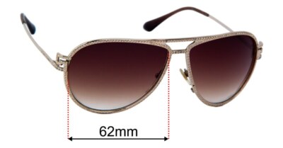 SFx Replacement Sunglass Lenses fits Versace MOD 2171-B - 62mm Wide