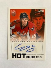 2013-14 Score Hot Rookie Signatures #750 Cameron Schilling - Washington Capitals