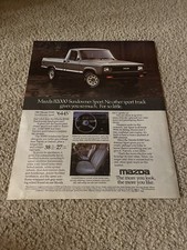 Vintage 1983 MAZDA B2000 SUNDOWNER Sport Pickup Truck Print Ad B-2000