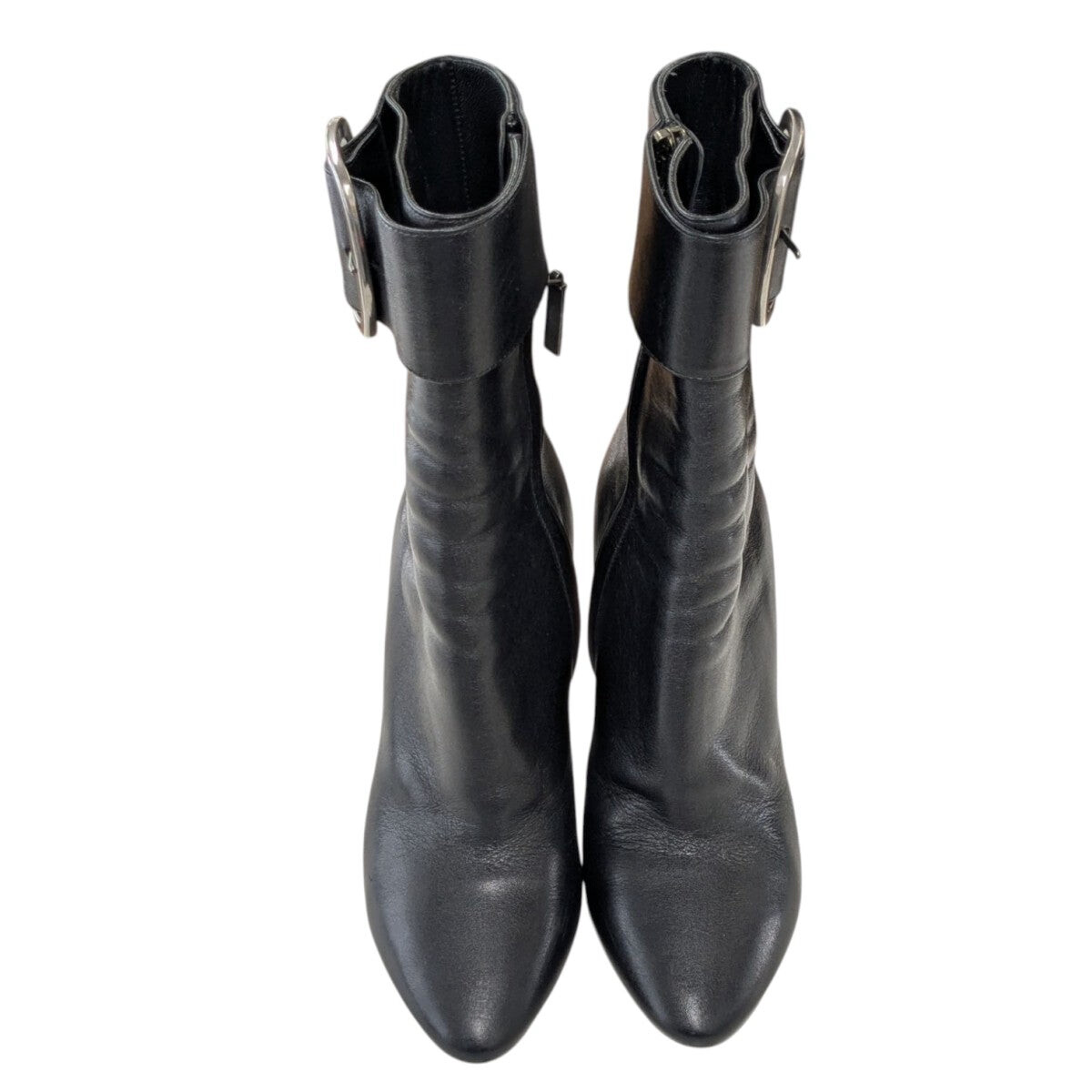 Stivali donna Saint Laurent taglia 36 5 in pelle con punta di mandorla colore nero