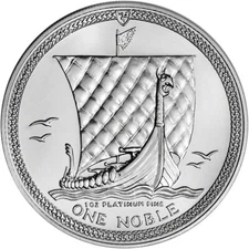 Isle of Man Platinum (1 oz)  Noble - BU - Random Date