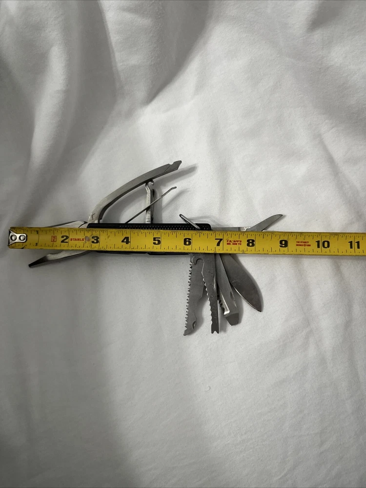 8-in-1 Multi-Tool with Needle Nose Pliers Screwdriver Scissors Ruler