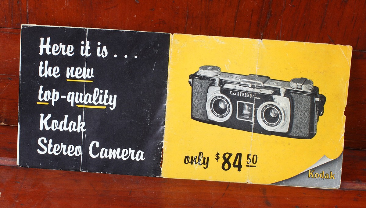 KODAK STEREO 35MM SALES BROCHURE A3-764 7-64, 6 PAGES/cks/196768