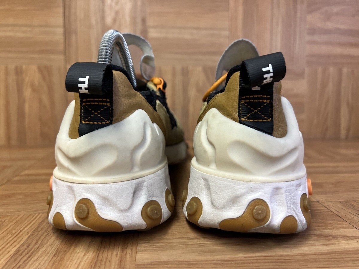 RARE🔥 Sz 9 - Nike React Sertu Club Theioth Gold Suede AT5301-700