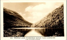Profile Lake Franconia Notch NH RPPC 1947 Vintage Poscard PBA