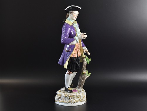 Large porcelain figurine cavalier nobleman Aelteste Volkstedter Thuringia 37 cm - Picture 4 of 12