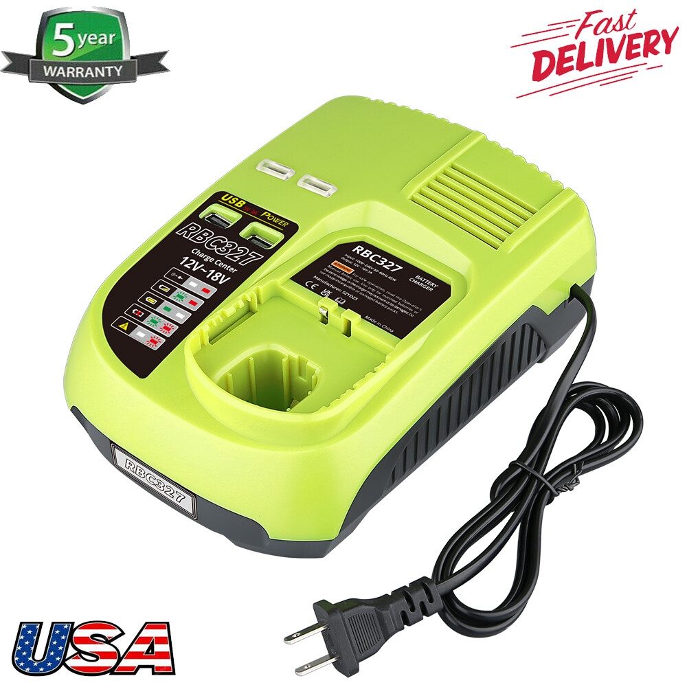 Charger For RYOBI P117 Fast P108 18V One Plus High Capacity Lithium-ion Battery