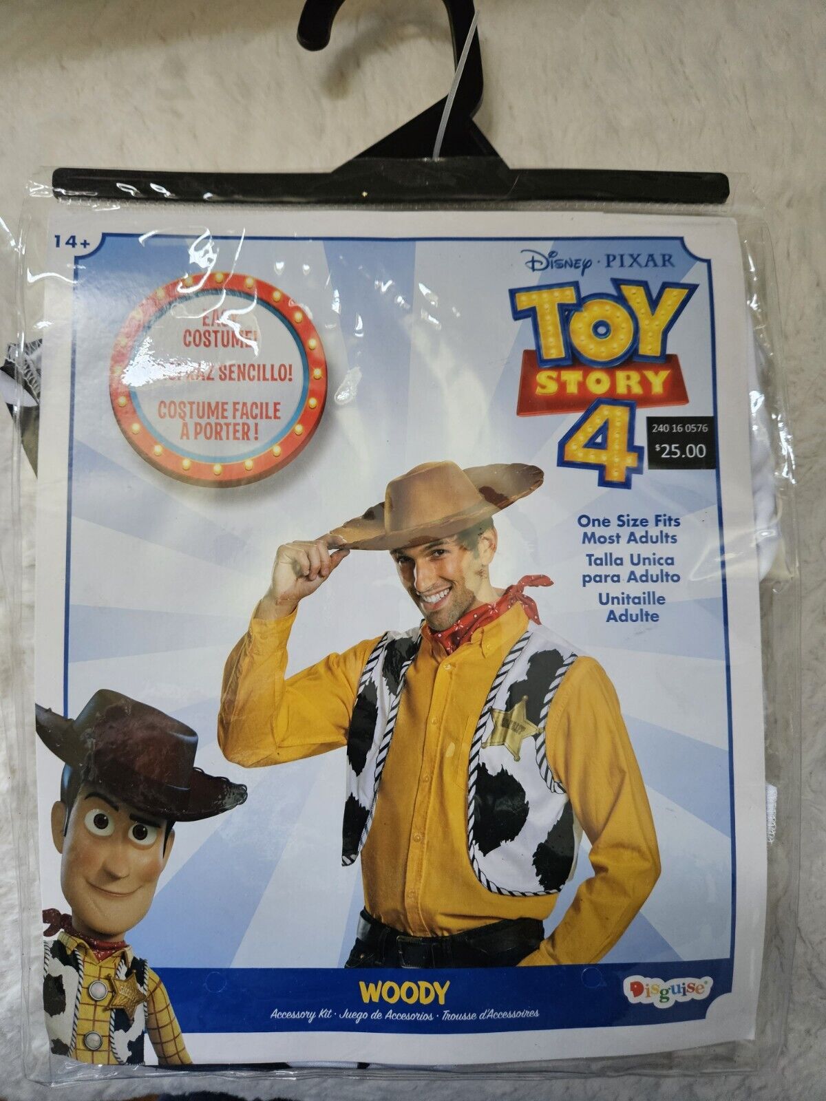 Licensed Disney Toy Story Woody Accessory Kit Adult Men Costume Vest & Bandana