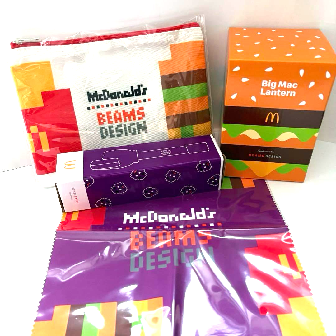 McDonald's Japan 2025 Lucky Bag BEAMS Collab Grimace Set of 4 NEW