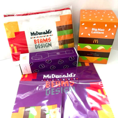 ✨レア品・未使用✨マサカリ×POTATORUMコラボ　オリジナルマウスピース McDonald's Japan 2025 Lucky Bag BEAMS Collab Grimace Set of 4 NEW