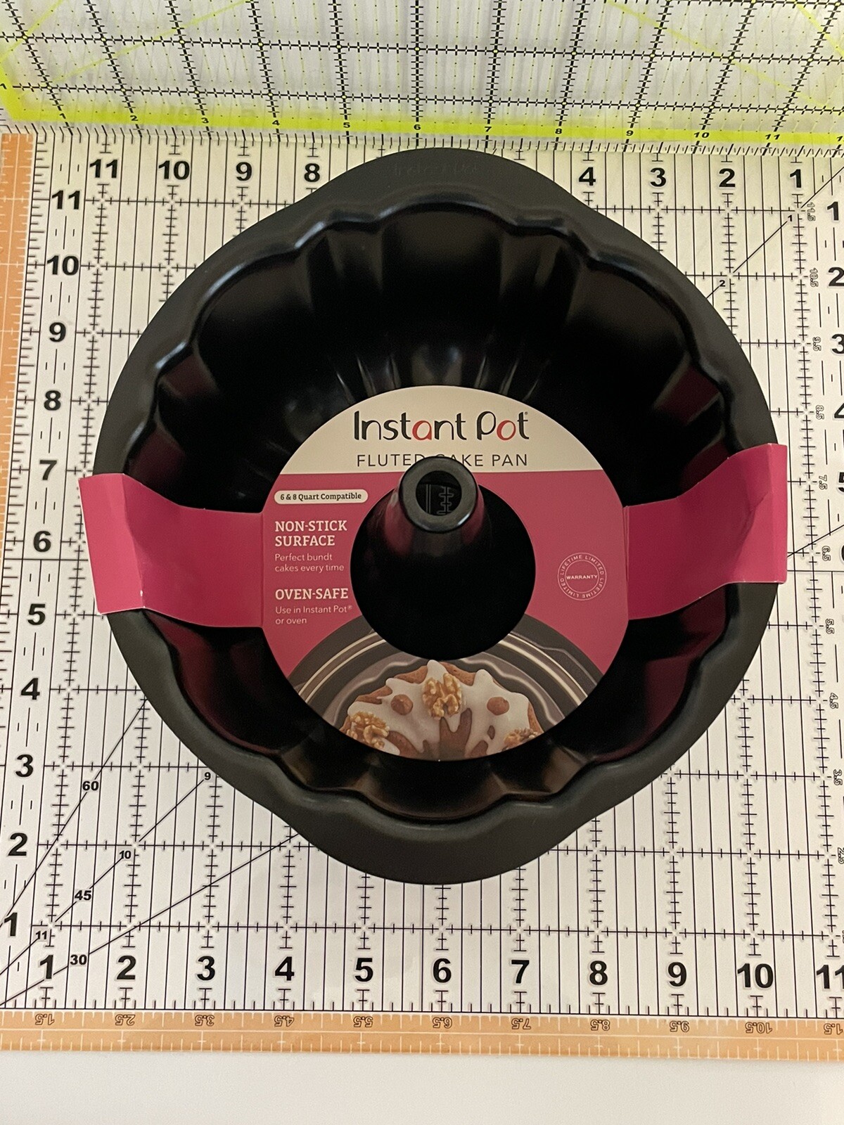 Instant Pot Fluted Cake Pan 6 & 8 quart compatible  Non stick surface Oven safe-image