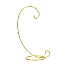 10" tall Gold Metal Terrarium Holders Hanging Ornament Stands Party Decorations