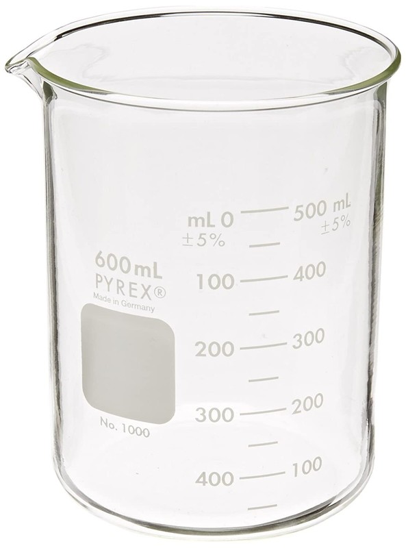 Pyrex 1003-600 Graduated Beaker 600mL Heavy Duty Sold Separately, NIB!!