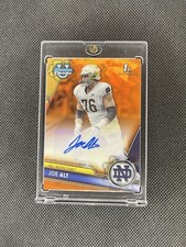 2023 Bowman University Chrome Joe Alt  Orange Sapphire AUTO #PA-ALT # /25  