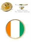 Cote d’ivoire National Flag 26mm Metal Lapel Domed Pin Badge