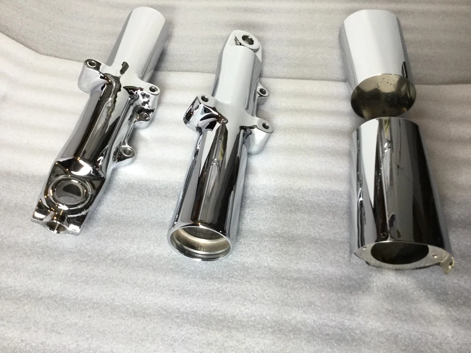 Patas de horquilla Harley Touring 2014-23 cromadas deslizantes Road King FLHT OEM directas Foto 4 de 4