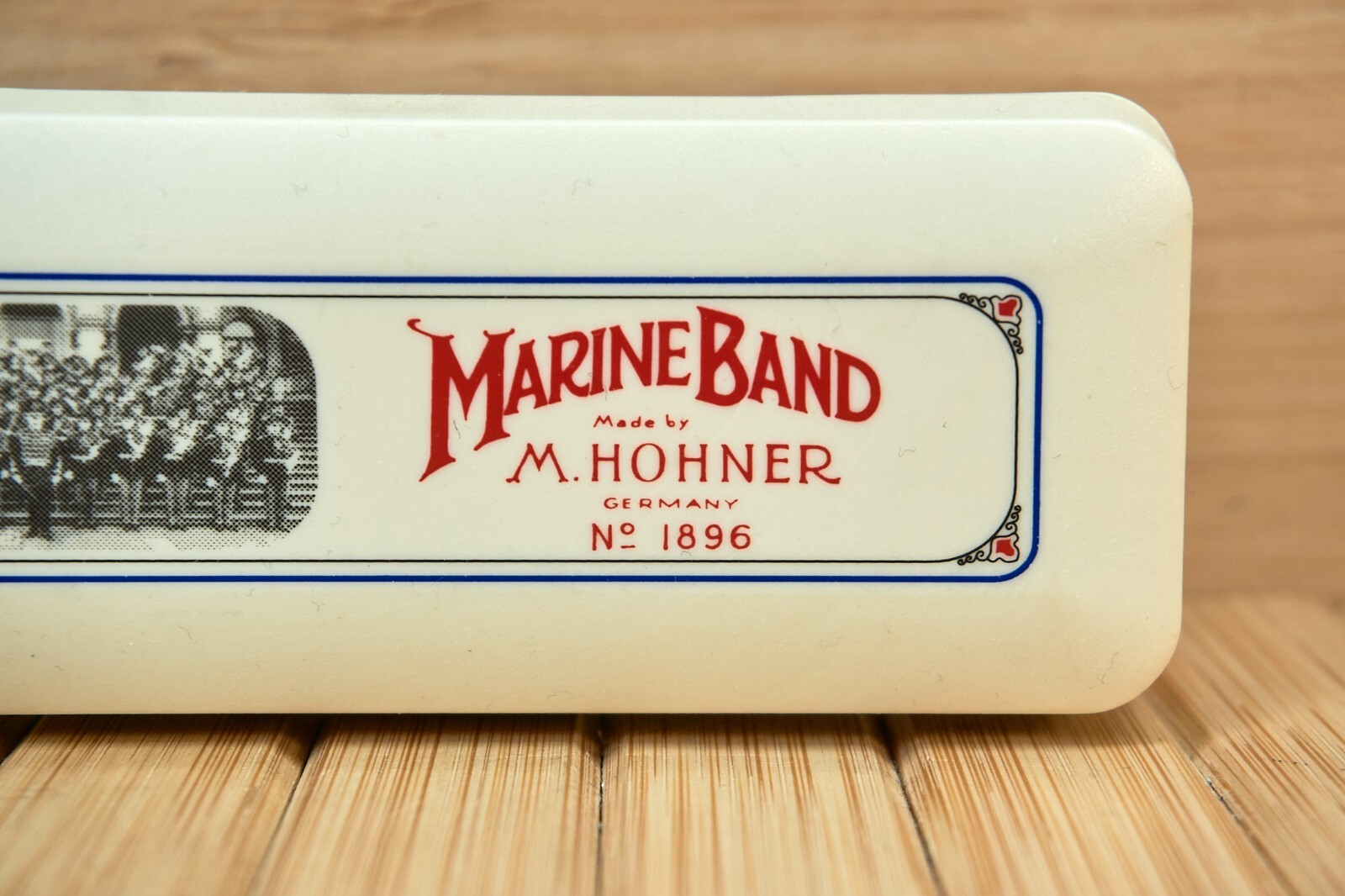 Vintage M Hohner Marine Band Harmonica No 1896 A440 in Box Key G