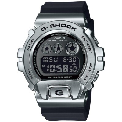 時計 CASIO GM-6900U-1JF CASIO G-SHOCK GM-6900U-1JF Digital Silver Black Metal Bezel Men's