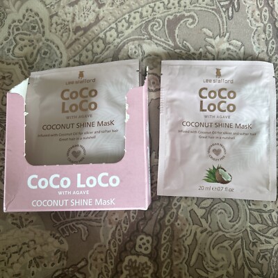 Lee Stafford Coco Loco & Agave Shine Mask- Pack Of 10 Ships Free