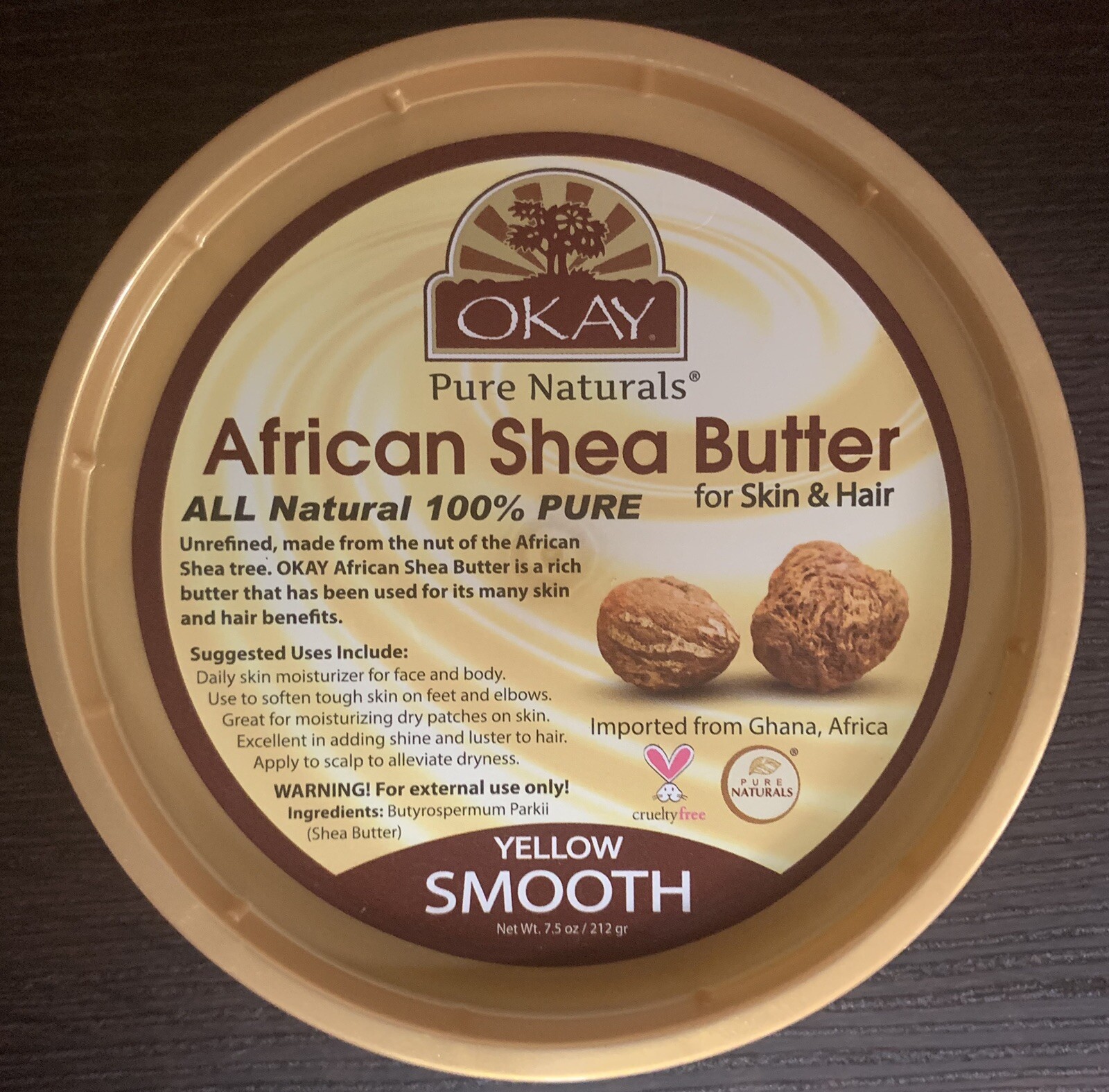 Yellow Smooth 7.5oz For Skin&hair