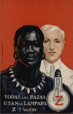 Advertising Spanish Edison Light Bulb Advertisement Black J. Ortega Valencia