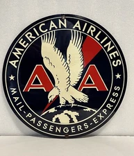 American Airlines AA  Aviation  Man Cave Garage Retro  Sign