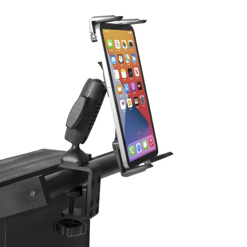 Extra Heavy Duty Metal C-Clamp Adj. Tablet Mount Holder for Rail/Table/Mic Stand - Image 3 of 4