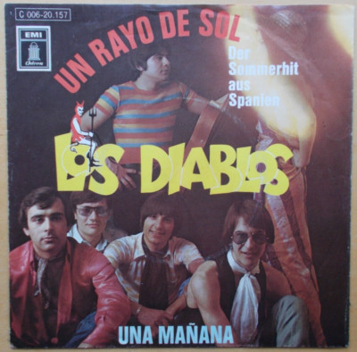 Los DIABLOS Un Rayo De Sol Una Manana Odeon 1C006-20 157 - Nur/Only Cover