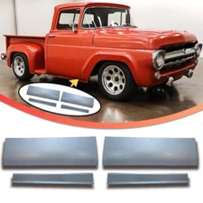 1957-1960 Ford Pickup Truck Outer & Inner Door Bottom Repair Panels Pair 4Pc Set