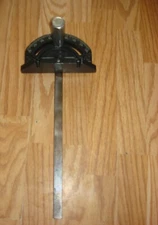 Craftsman 113 10" Table Saw Miter Gauge w Solid 1" Bullet Handle 3/4 x 3/8