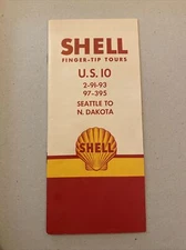 Vintage Shell Gas Station 1948 Finger-tip Tours, Shell Gas 40’s Shell SFMB
