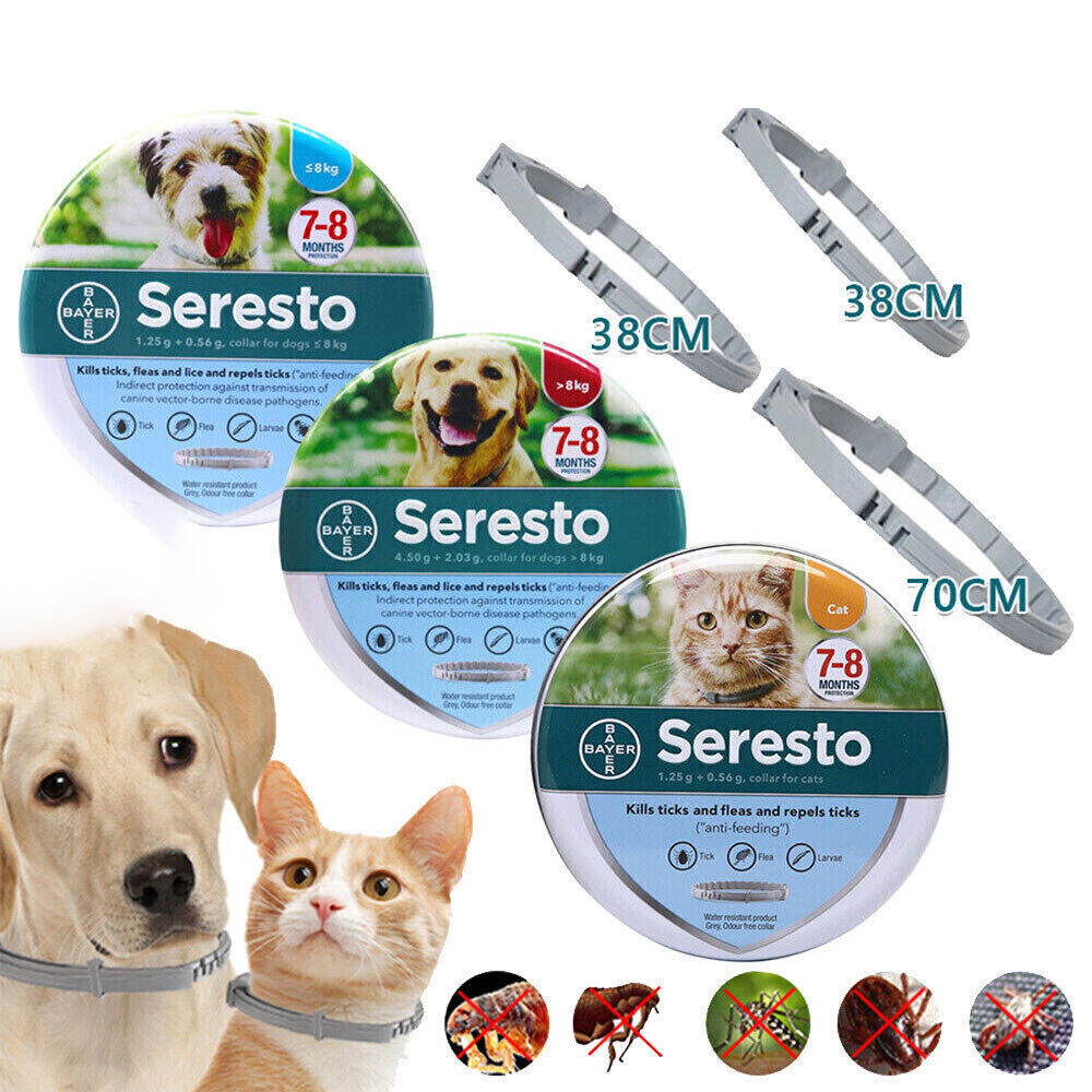 New For Seresto Flea and Tick Collar for Large Dogs Over 18 lbs Pet