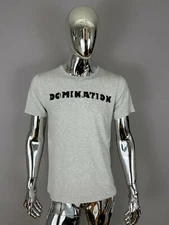 Pok'Art Natural UV Blocker Bamboo Gray Graphic Domination T-Shirt Size S