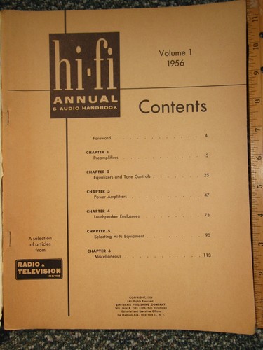 Vintage HiFi Annual & Audio Handbook ~ Radio & Television News ~ 1956 - Bild 2 von 5
