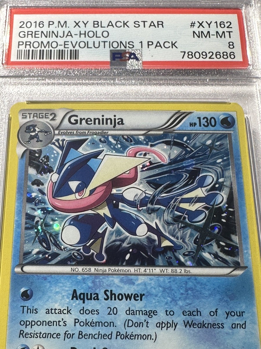 2016 Pokémon XY Greninja XY162 Black Star Promo NM-MT PSA 8 2016 Pokémon XY Greninja XY162 Black Star Promo NM-MT PSA 8