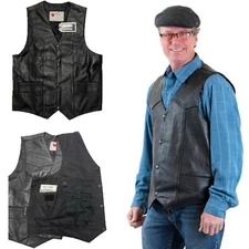 LVAD Leather Vest for HeartMate II & III Medical LVAD Clothing with Pocket S-3XL