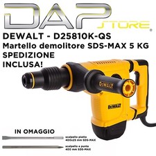 DEWALT - Martello demolitore SDS-Max 5KG  7,1 J- mod.D25810K + scalpelli OMAGGIO