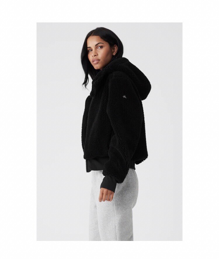 Alo Yoga Foxy Sherpa Jacket Black S | eBay