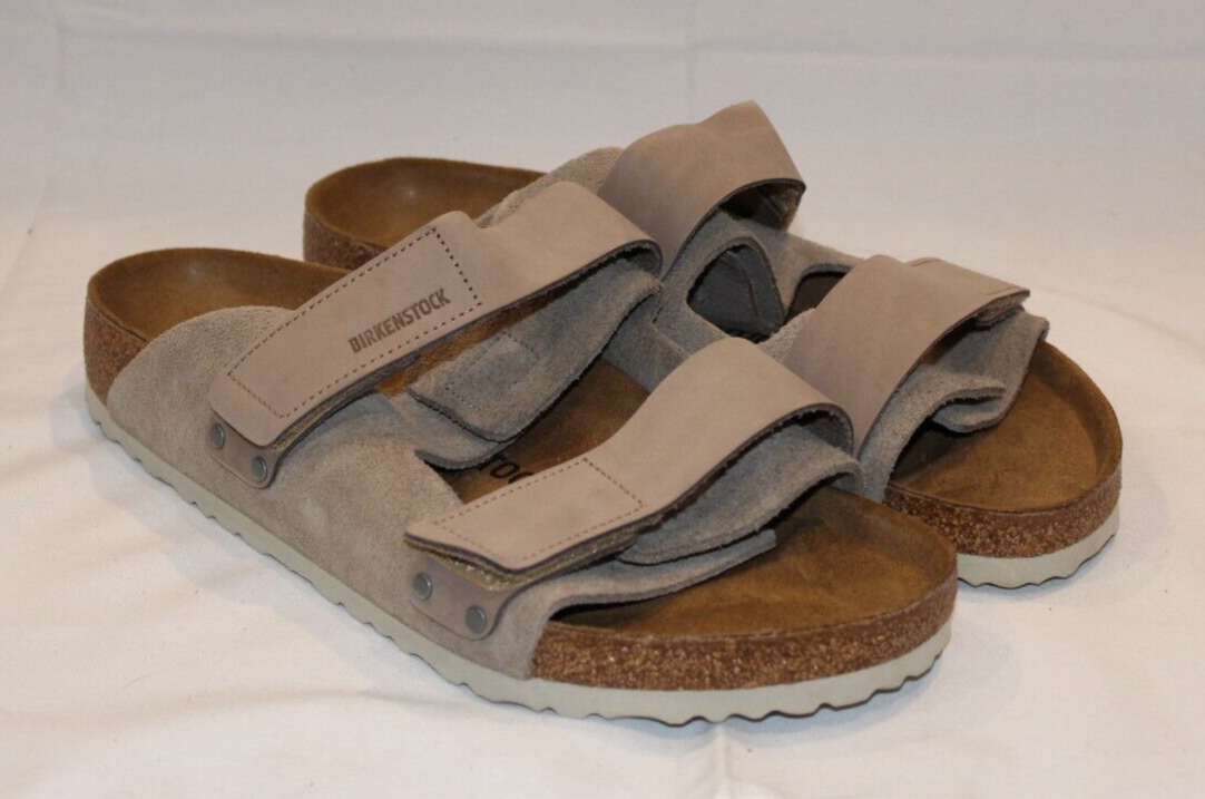Birkenstock Uji Slide Sandal (Men), size 12US / 45EU Birkenstock Uji Leather Sandal Slide Men 45 R | eBay main image 2