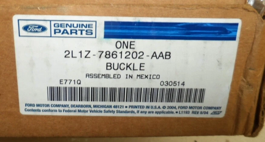 Lincoln Navigator 2003 Ford Expedition cinturón de seguridad hebilla derecha OEM 2L1Z-7861202AAB Foto 4 de 4