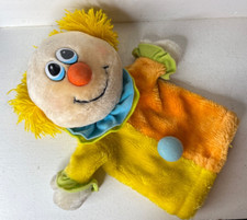Dakin  Co. Vintage Clown Hand Puppet 11" Plush STUFFED ANIMAL 1982