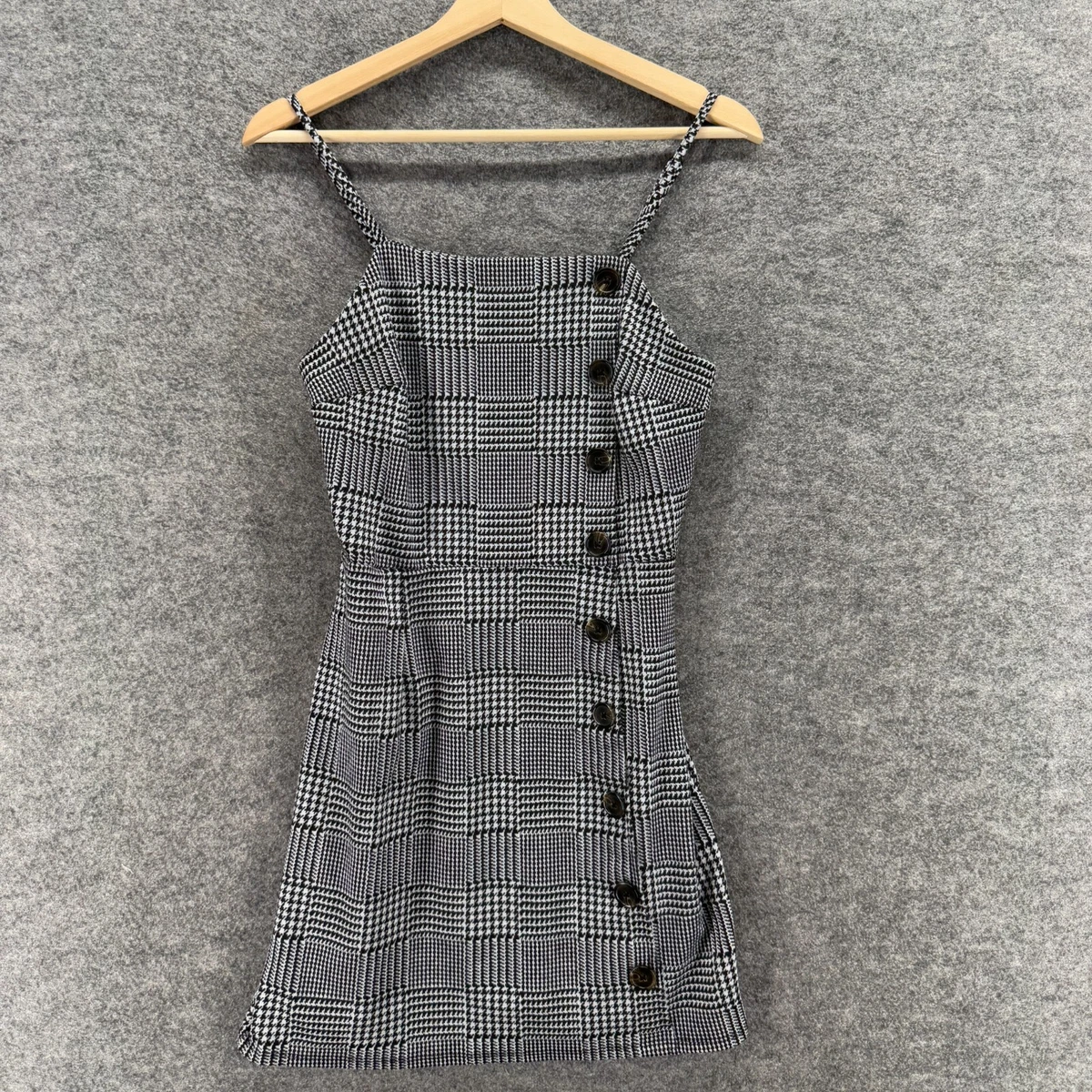 checkered formal dress Trendy Women's Plaid Spaghetti Strap Dress with Cowl Neck main image 1