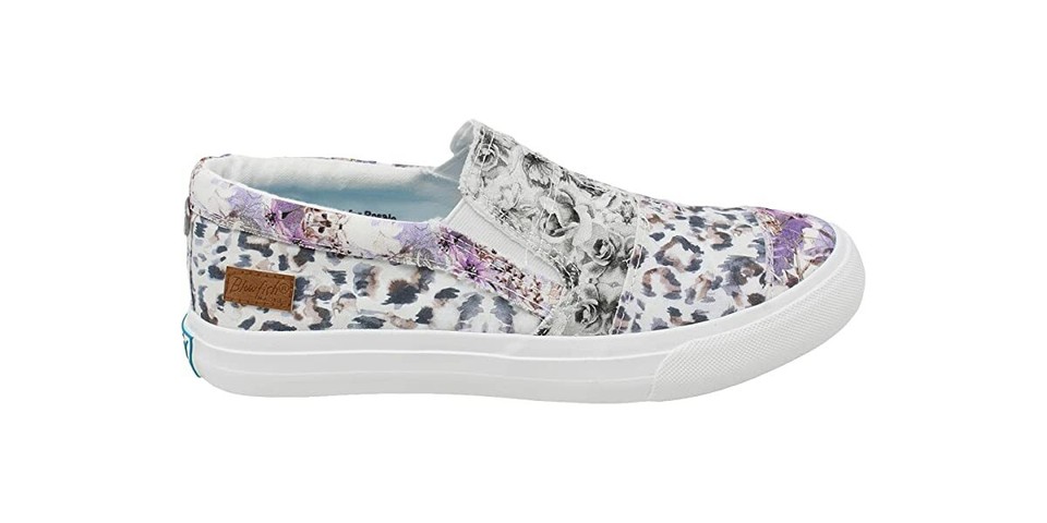 Blowfish Malibu Girls' Maddox-T Sneaker - Slip-On Patchwork Design, Cushioned Footbed, Velcro Closure - View #8